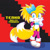 Size: 1024x1025 | Tagged: safe, artist:kentami, miles "tails" prower, fox, abstract background, bow, character name, crop top, gender swap, hair bow, looking at viewer, mila "tails" prower, smile, solo, standing, stockings