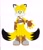 Size: 1519x1759 | Tagged: safe, artist:hyrulepirate, miles "tails" prower, 2024, alternate outfit, alternate universe, au:hyrule, belt, brown gloves, brown shoes, fingerless gloves, frown, looking at viewer, simple background, solo, white background
