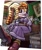 Size: 1707x2048 | Tagged: safe, artist:tighesammy, vanilla the rabbit, rabbit, female, from below, indoors, outline, sitting, solo, treads, wanted poster, watermark, white outline