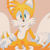 Size: 3000x3000 | Tagged: safe, artist:sydtird, miles "tails" prower, 2020, beige background, looking at viewer, simple background, smile, smiling at viewer, solo, standing