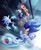 Size: 3322x4096 | Tagged: safe, artist:bolipancito, shadow the hedgehog, silver the hedgehog, sonic the hedgehog, 2024, grin, high angle, male, mouth open, psychokinesis, running, smile, trio, trio male