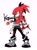 Size: 1679x2253 | Tagged: safe, artist:lazy_kun__, knuckles the echidna, 2024, alternate hairstyle, alternate outfit, character name, jacket, necklace, pants, ponytail, simple background, solo, white background