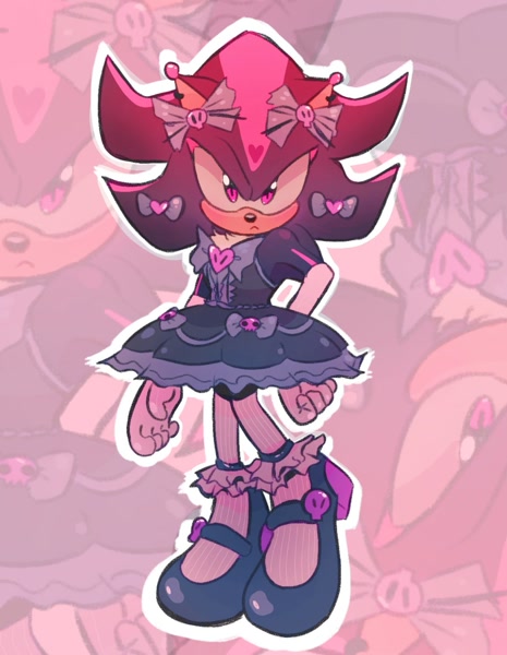 25438 - safe, artist:nirox_space, shadow the hedgehog, 2024