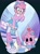 Size: 1506x2048 | Tagged: safe, artist:historiaallen, amy rose, chao, 2023, alternate outfit, amy chao, amybetes, bow, character chao, clothes, cute, duo, hair bow, heart, sanrio, skirt