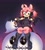 Size: 1798x2000 | Tagged: safe, artist:honowyn, amy rose, boo, boom boo, hedgehog, black dress, boots, clothes, cosplay, dress, female, goth, goth amy, goth outfit, gradient background, hex maniac, purple background