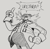 Size: 812x795 | Tagged: safe, artist:scourgefrontier, robotnik, human, 2024, dialogue, english text, grey background, greyscale, meme, monochrome, simple background, solo