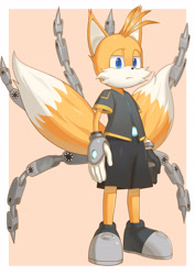 Size: 3500x4950 | Tagged: safe, artist:hoyahoya, miles "tails" prower, nine, sonic prime, solo