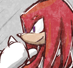 Size: 465x429 | Tagged: safe, artist:rush88, knuckles the echidna, icon, looking offscreen, smile, solo