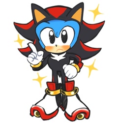 Size: 1041x1092 | Tagged: safe, artist:61chami, shadow the hedgehog, sonic the hedgehog, sonic superstars, classic sonic, cosplay, solo