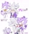 Size: 1735x2048 | Tagged: safe, artist:asune_snare, blaze the cat, silver the hedgehog, cat, hedgehog, 2024, duo, female, gender swap, half r63 shipping, japanese text, lesbian, male, shipping, silvaze