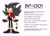 Size: 2048x1483 | Tagged: safe, artist:crushingdreams_, oc, oc:sana the hedgehog, oc:sp-001, 2020, alternate outfit, character name, english text, fankid, frown, looking offscreen, oc only, parent:shadow, parent:sonic, parents:sonadow, reference sheet, signature, simple background, solo, standing, white background