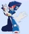 Size: 1759x2048 | Tagged: safe, artist:furdman02, 2024, blue background, fixing glove, idw sonic the hedgehog, phantom rider, riders style, signature, simple background, solo, standing