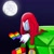Size: 1500x1500 | Tagged: safe, artist:ssaaunaa, knuckles the echidna, sonic the hedgehog, echidna, 2024, covering face, flag, gay pride, hand on own face, head in hand, implied gay, implied knuxonic, implied shipping, male, master emerald, meme, moon, nighttime, outdoors, pride, pride flag, sanic, sitting