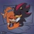Size: 2048x2048 | Tagged: safe, artist:kikgazo17, shadow the hedgehog, tikal, blushing, duo, shadikal, shipping, sleeping, straight