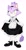 Size: 1000x1907 | Tagged: safe, artist:dexter30917, blaze the cat, 2024, alternate outfit, blushing, frown, gothic lolita, lifting dress, lolita, looking offscreen, maid outfit, simple background, solo, sonic speed simulator, standing, white background