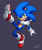 Size: 828x975 | Tagged: safe, artist:jamoart, sonic the hedgehog, hedgehog, sonic the hedgehog (2020), blue fur, gloves, green eyes, male, posing, shoes, socks