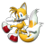 Size: 1986x2000 | Tagged: safe, artist:mariennesonia, miles "tails" prower, 3d, looking at viewer, looking back, looking back at viewer, modern tails, redraw, signature, simple background, smile, smiling at viewer, solo, transparent background