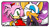 Size: 99x56 | Tagged: safe, artist:reykholtz, amy rose, rouge the bat, 2018, amy x rouge, deviantart stamp, duo, heart, lesbian, looking at viewer, shipping, smile