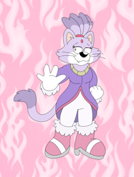 Size: 3624x4802 | Tagged: safe, artist:toonidae, blaze the cat, solo