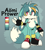 Size: 614x678 | Tagged: safe, artist:vershl, oc, oc:aomi prower, fox, 2024, abstract background, blue fur, character name, fankid, fennec, frown, gloves, lidded eyes, looking offscreen, magical gay spawn, male, oc only, parent:kit, parent:tails, parents:kittails, pronouns, red eyes, shoes, signature, socks, solo, standing, top surgery scars, trans male, transgender, white fur