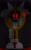 Size: 800x1280 | Tagged: semi-grimdark, artist:dronecupheadboom7451, tails doll, 2024, black sclera, claws, creepy, flat colors, front view, glowing, glowing eyes, grey background, looking at viewer, sharp teeth, simple background, smile, solo, standing