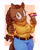 Size: 1600x2011 | Tagged: safe, artist:jevsterchester, oc, oc:sadie, 2021, brown eyes, brown fur, clothes, ear piercing, earring, face piercing, female, flag, holding something, horse, lesbian, lesbian pride, looking at viewer, nose piercing, nose ring, oc only, pride, pride flag, smile, solo, standing