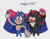 Size: 1203x944 | Tagged: safe, artist:ffc1cb, shadow the hedgehog, sonic the hedgehog, bi shadow, bi sonic, bisexual, bisexual pride, blushing, cute, dialogue, duo, english text, flag, gay, grey background, holding hands, lidded eyes, looking at them, looking offscreen, pride, pride flag, shadow x sonic, shadowbetes, shipping, simple background, smile, sonabetes, standing