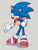 Size: 607x792 | Tagged: safe, artist:scourgefrontier, sonic the hedgehog, hedgehog, blue fur, gloves, green eyes, male, shoes, socks, solo