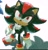 Size: 1383x1452 | Tagged: safe, artist:neku_646611, shadow the hedgehog, shadow (lighting), simple background, solo, standing, white background