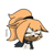Size: 1080x1102 | Tagged: safe, artist:pieroc123, whisper the wolf, wolf, 2022, bust, fangs, female, floppy ears, frown, headshot, sad, signature, simple background, solo, white background