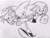 Size: 2048x1566 | Tagged: safe, artist:supermilobros, knuckles the echidna, miles "tails" prower, sonic the hedgehog, sonic heroes, 2025, flying, frown, line art, looking at viewer, looking offscreen, monochrome, redraw, running, signature, smile, team sonic, traditional media, treads, trio