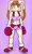 Size: 1200x2000 | Tagged: safe, artist:mel-sky, vanilla the rabbit, rabbit, boxing gloves, boxing shorts, female, gradient background, lidded eyes, looking offscreen, needs more jpeg, solo, sports bra, sweat