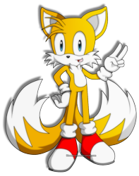 Size: 787x998 | Tagged: safe, artist:blophan, miles "tails" prower, fox, blue eyes, gloves, male, orange fur, shoes, socks