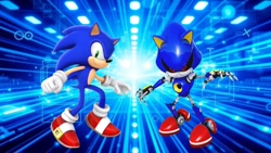 Size: 1920x1080 | Tagged: safe, artist:soniclover82, metal sonic, sonic the hedgehog