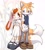 Size: 1853x2048 | Tagged: safe, artist:_ra_fox_, cream the rabbit, miles "tails" prower, beastars, haru, legoshi