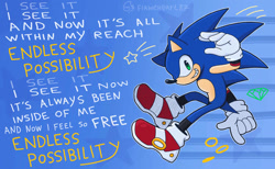 Size: 1139x702 | Tagged: safe, artist:flameheart87, sonic the hedgehog, alternate version