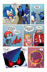 Size: 825x1258 | Tagged: safe, artist:chauvels, metal sonic, momma robotnik, orbot, robotnik, sonic the hedgehog, comic:a special visit