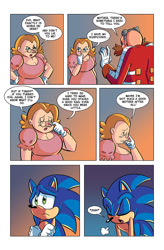 Size: 825x1258 | Tagged: safe, artist:chauvels, momma robotnik, sonic the hedgehog, comic:a special visit