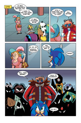 Size: 825x1258 | Tagged: safe, artist:chauvels, abyss the squid, akhlut the orca, axel the water buffalo, battle lord kukku xv, clove the pronghorn, conquering storm, lord hood, maw the thylacine, momma robotnik, nephthys the vulture, robotnik, sonic the hedgehog, thunderbolt the chinchilla, tundra the walrus, comic:a special visit