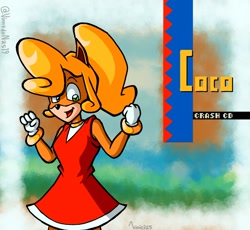 Size: 1350x1243 | Tagged: safe, artist:vinnydonas19, amy rose, coco bandicoot, cosplay