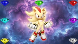 Size: 1920x1080 | Tagged: safe, artist:soniclover82, shadow the hedgehog, super shadow, super form
