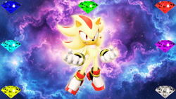 Size: 1192x670 | Tagged: safe, artist:soniclover82, shadow the hedgehog, super shadow, super form