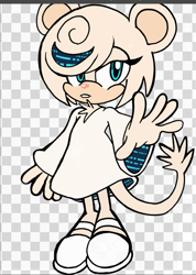 Size: 659x925 | Tagged: safe, artist:mauvemarsupial, sage, mouse, sonic frontiers, alternate version, mobianified