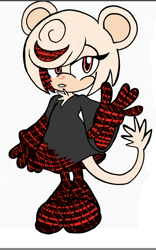 Size: 634x1013 | Tagged: safe, artist:mauvemarsupial, sage, mouse, sonic frontiers, alternate version, mobianified