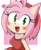 Size: 1692x2048 | Tagged: safe, artist:6n_r45, amy rose, hedgehog, 2025, amy's halterneck dress, blushing, breasts, eyelashes, female, green eyes, hairband, heart, open smile, smiling at viewer, solo, solo female