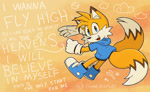 Size: 1139x702 | Tagged: safe, artist:flameheart87, miles "tails" prower, fox, alternate outfit, alternate version, clothes, hoodie, male, solo