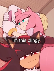 Size: 1694x2227 | Tagged: safe, artist:moontoonsy, amy rose, shadow the hedgehog