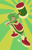 Size: 2203x3461 | Tagged: safe, artist:weaverofink, amy rose, 2025, color swap, green amy, green background, piko piko hammer, simple background, solo, watermelon