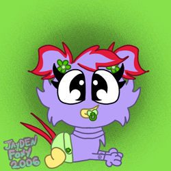 Size: 2048x2048 | Tagged: safe, artist:bluedeerfox14, adventures of sonic the hedgehog, baby, badnik, chicken, diaper, flowers, pacifier, parent:scratch, robot