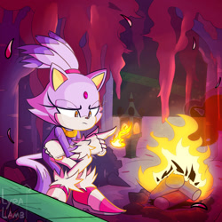 Size: 2000x2000 | Tagged: safe, artist:lyralamb, blaze the cat